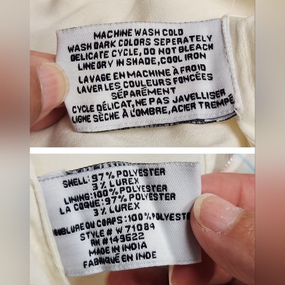 WALTER BAKER Betsy Floral-Print Metallic Burnout Georgette Mini Dress Size S - Picture 12 of 16